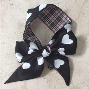 Check print scarf, new